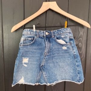 Girls Zara Denim Mini Skirt
